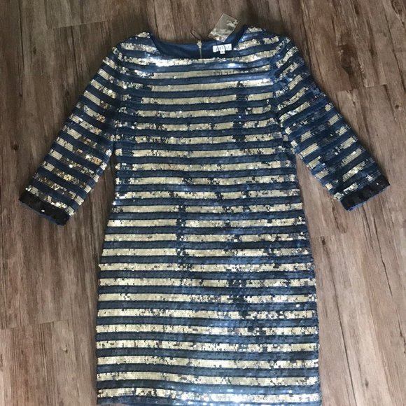 💎CLAUDIE PIERLOT💎HOLIDAY PARTY SEQUIN DRESS💎 - Picture 6 of 8